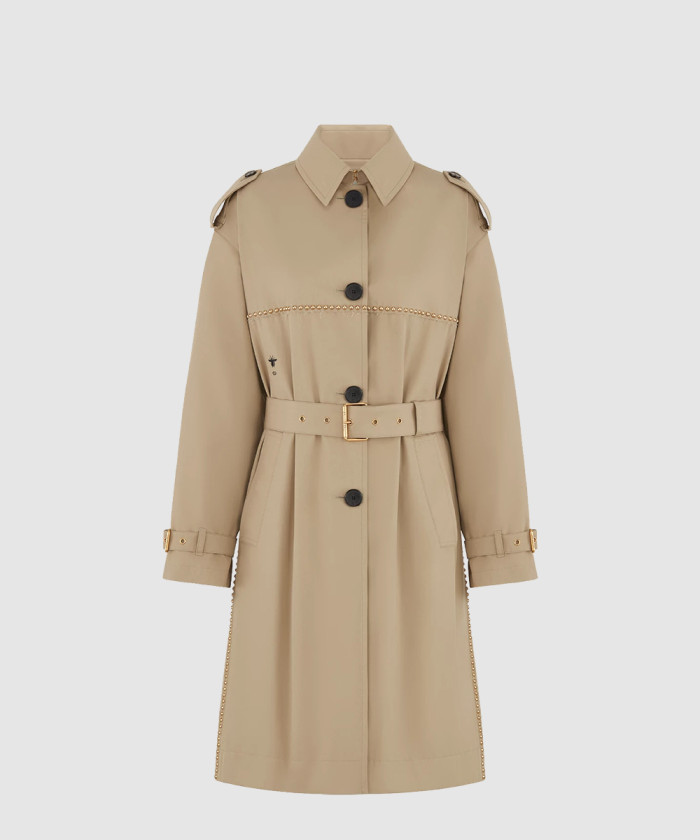 디올 자수 트렌치 코트 451M53