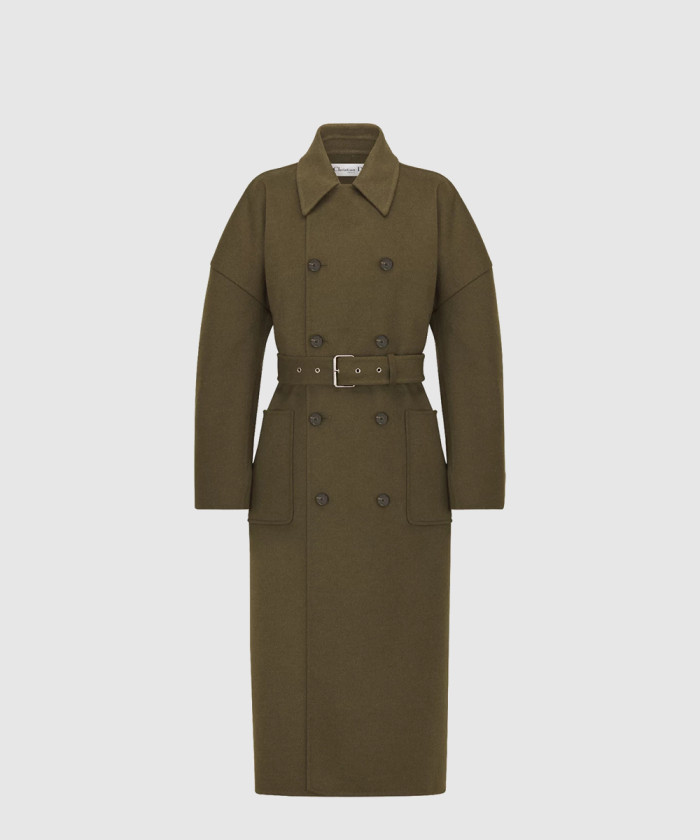디올 벨트 롱 코트 510M4