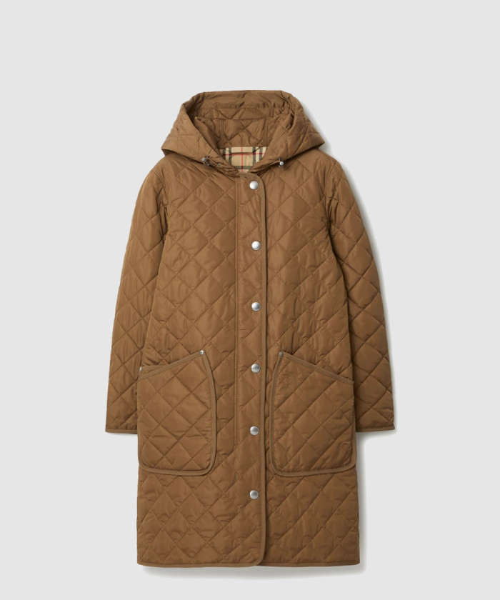 버버리 퀼팅 나일론 코트 80745231