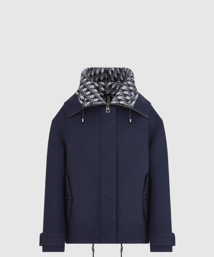 디올 지퍼 후드 피코트 310C5