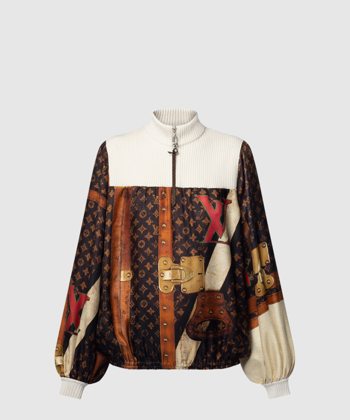 루이비통 스포티 컬러 블록 집업 파카 1AGGTJ