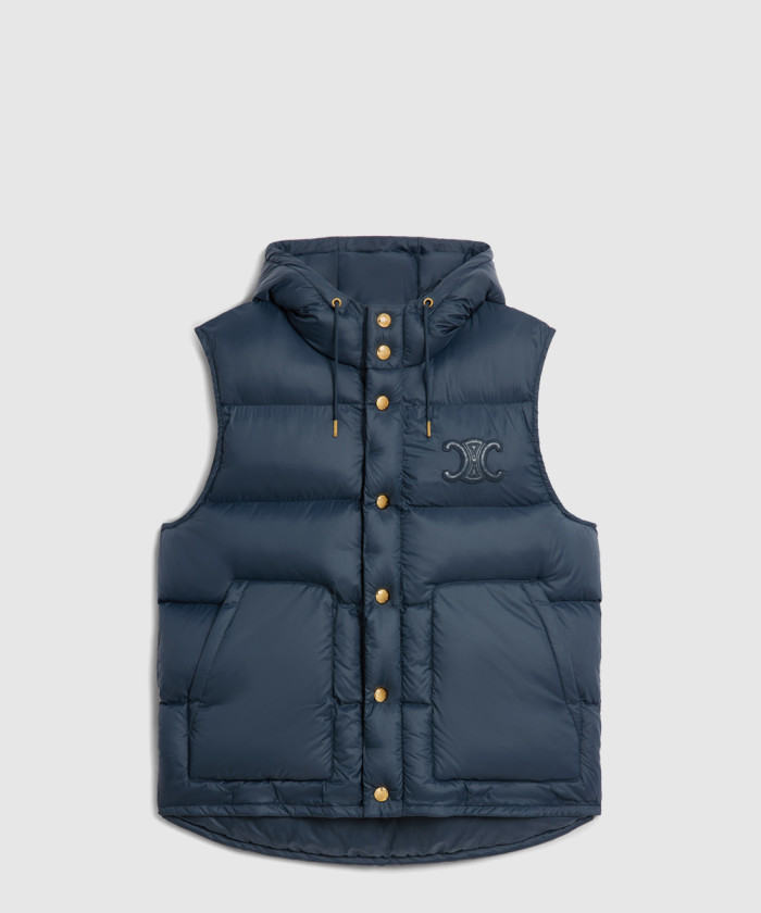 셀린느 슬리브리스 다운 재킷 2W23B9