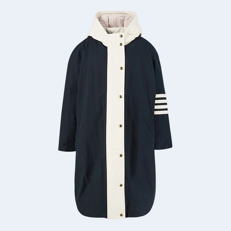 톰브라운 콘트라스트 4바 나일론 파카