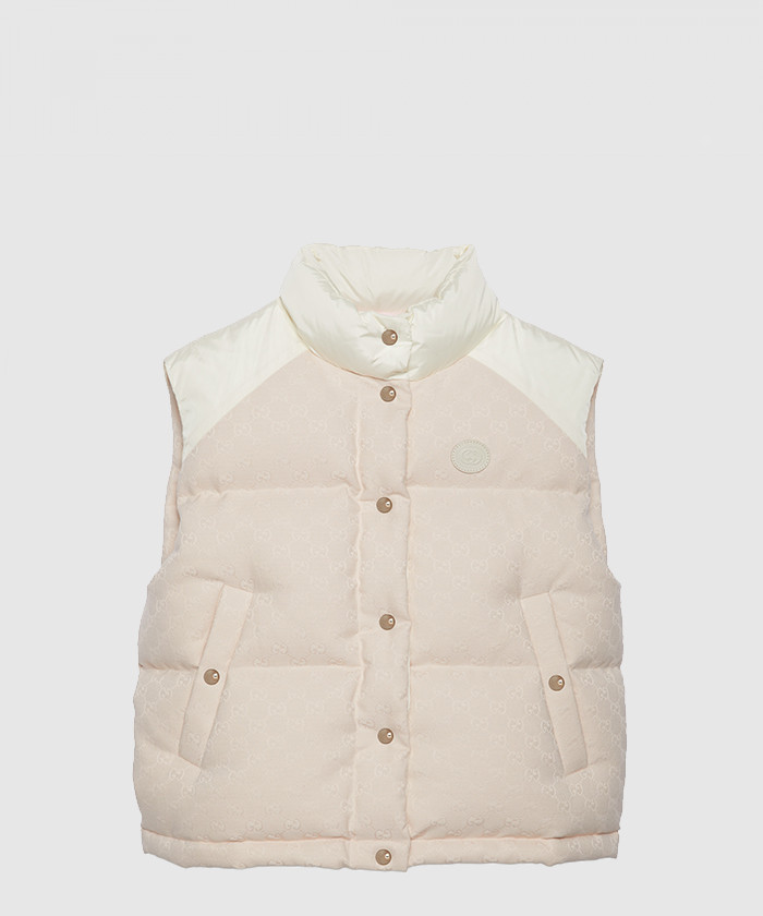 구찌 GG 코튼 캔버스 다운 베스트 774910