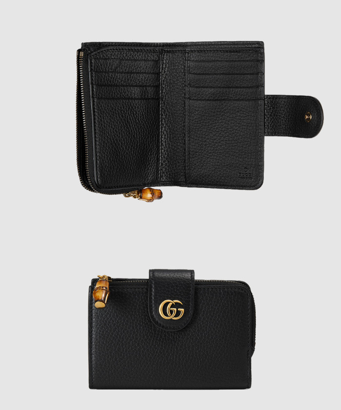 구찌 뱀부 미디엄 더블 G 지갑 739498