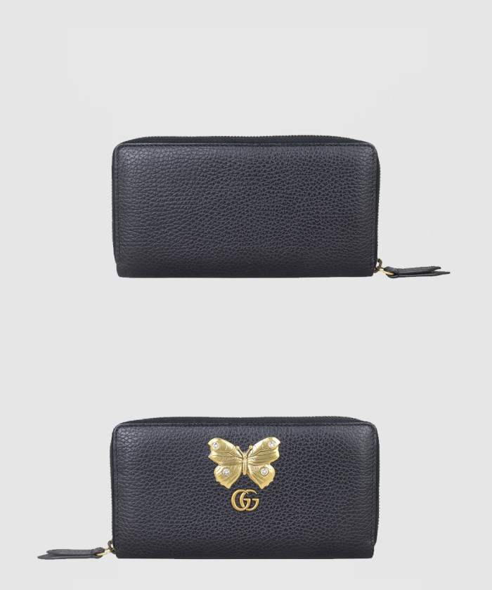 구찌 버터플라이 파팔라 지퍼 지갑 524291