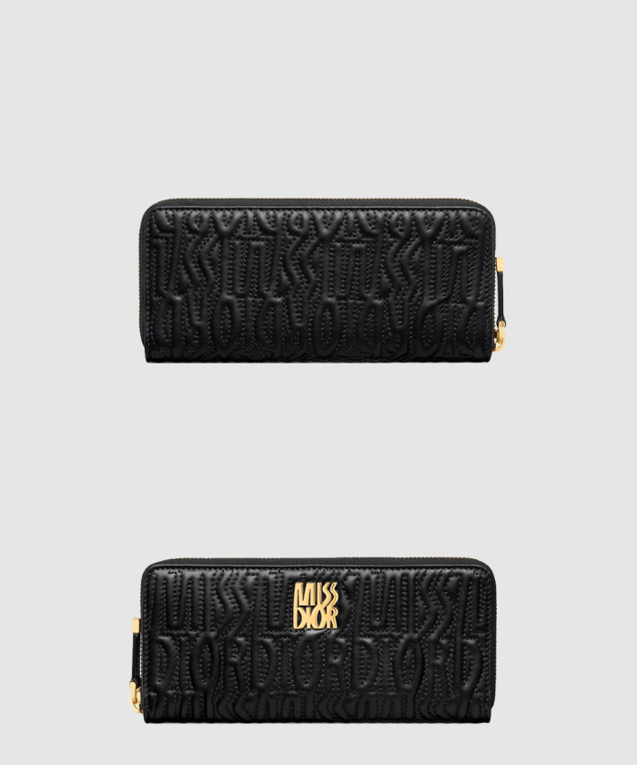 디올 양가죽 지퍼 지갑 S3604