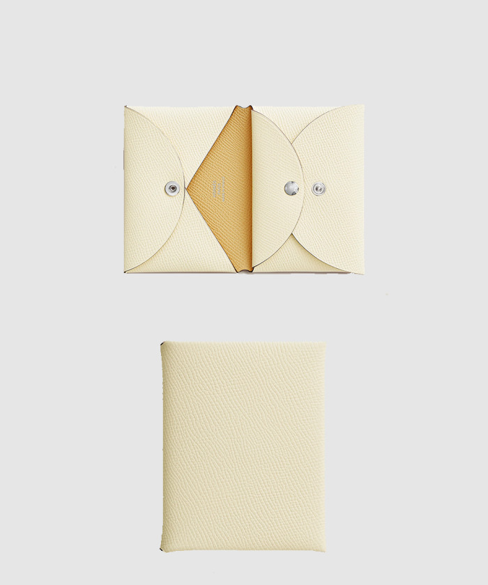 에르메스 캘비 듀오 투톤 반지갑