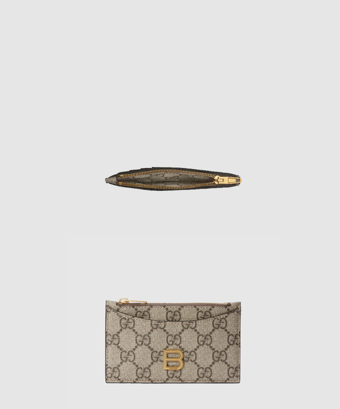 구찌 발렌시아가 x 구찌 지퍼 카드 지갑 가로 681701