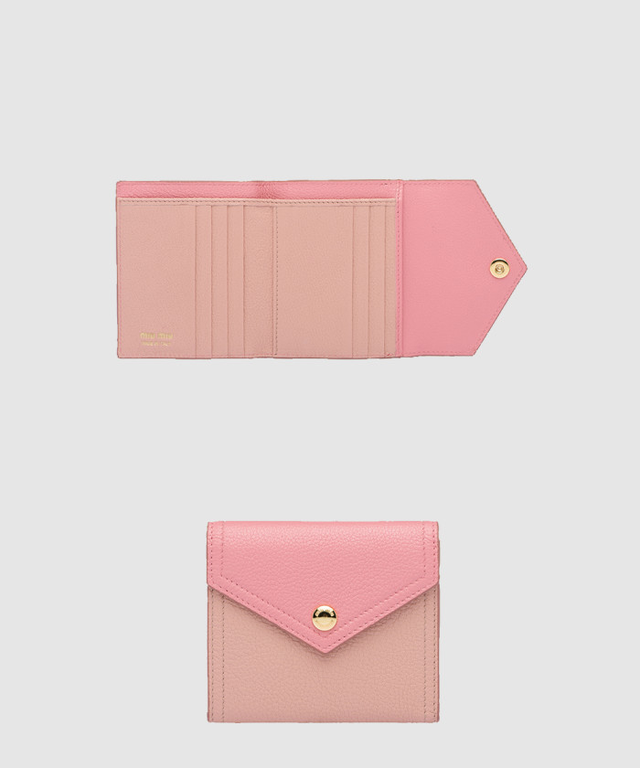 미우미우 투톤 가죽 머니클립 5MH014