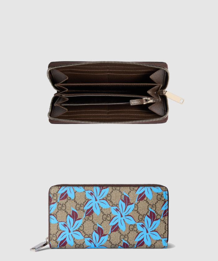 구찌 GG 프린트 집 어라운드 지갑 841150