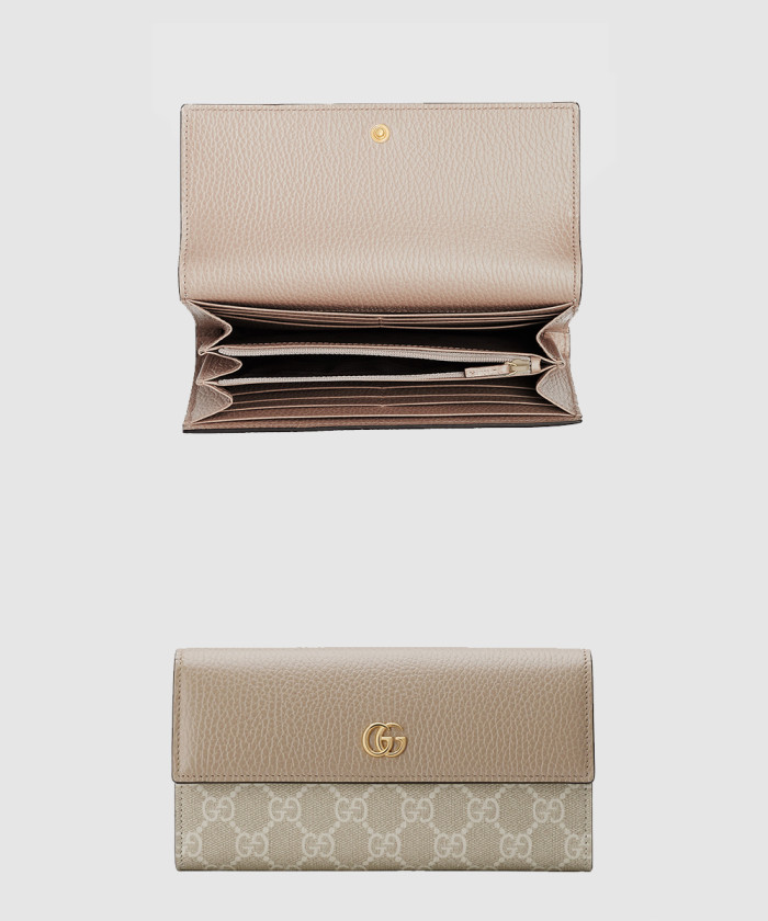 구찌 GG 마몽 레더 장지갑 456116