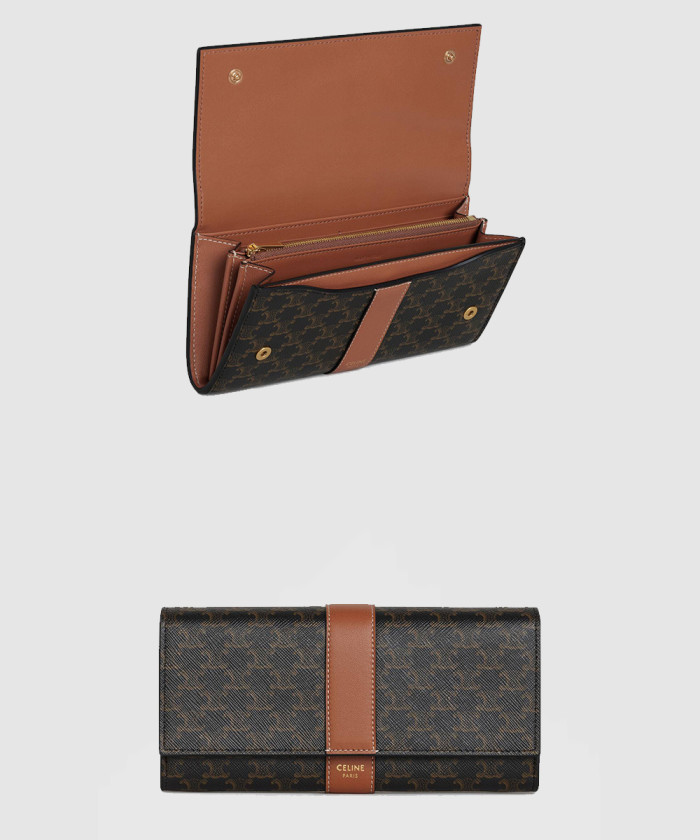 셀린느 트라이엄프 플랩 지갑 10D552