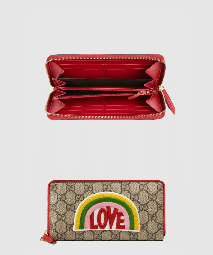 구찌 지퍼형 가죽 지갑 476413