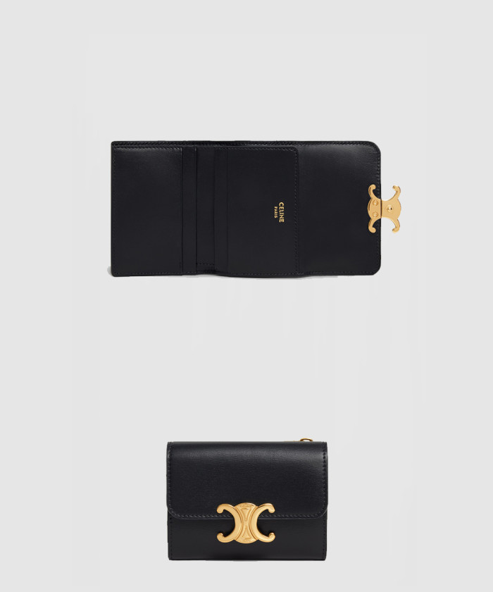 셀린느 트라이엄프 광택 소가죽 반지갑 10l653