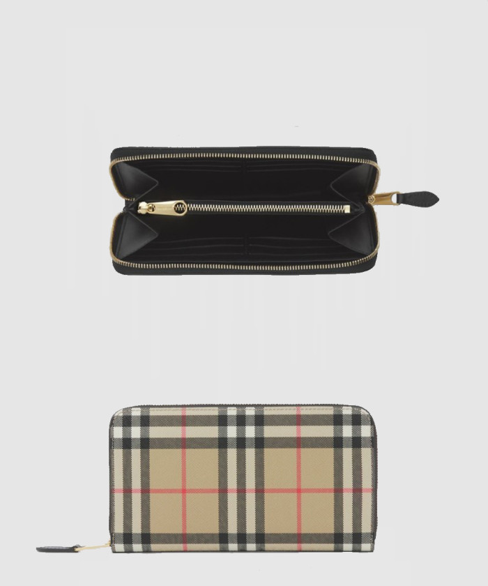 버버리 빈티지 체크 지퍼 머니클립 80524351