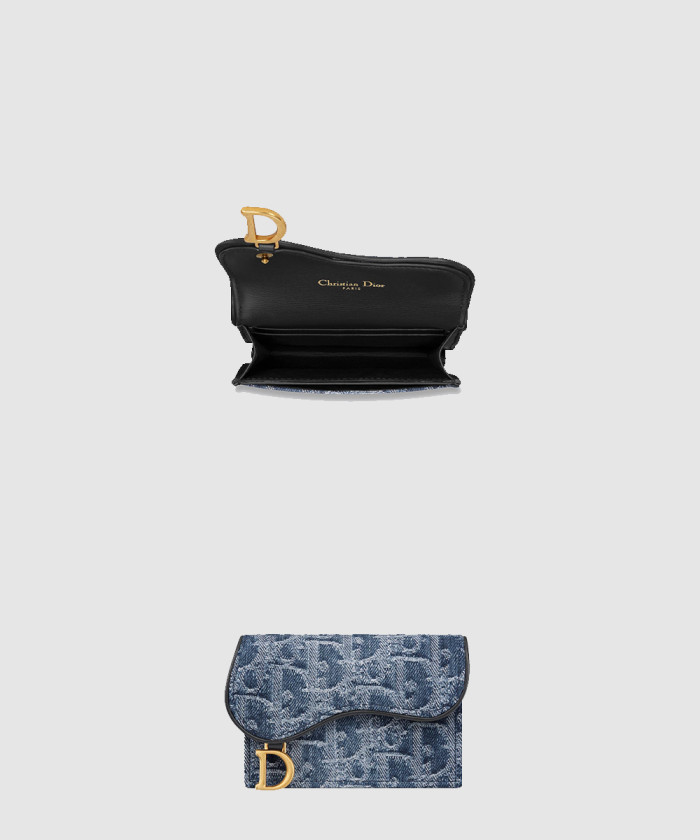 디올 Saddle Bloom 카드 지갑 S5611