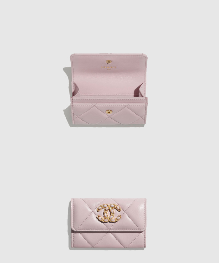 샤넬 19 플랩 카드지갑 AP1790