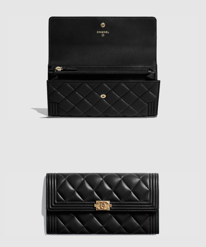 샤넬 보이 플랩 장지갑 A80286