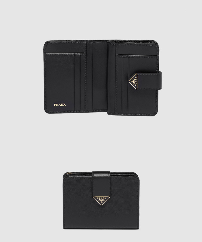 프라다 지퍼 반지갑 1ML018
