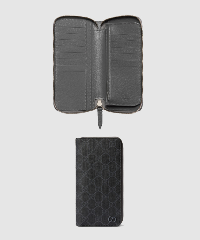 구찌 바이컬러 지퍼 지갑 822051