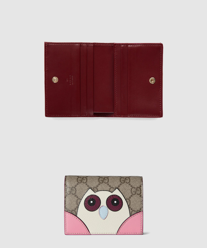 구찌 부엉이 디테일의 GG 미니 지갑 818767