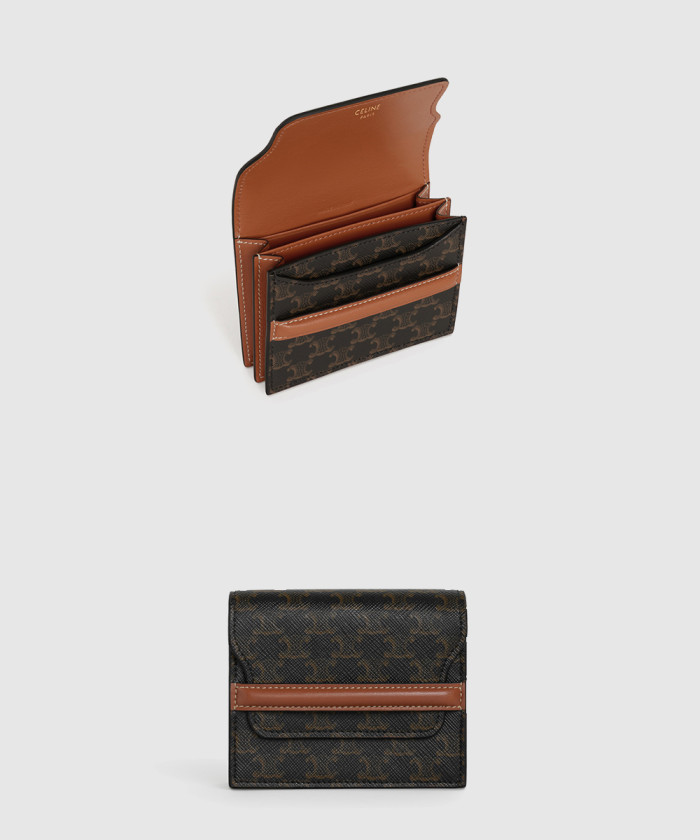 셀린느 로고 프린트 양가죽 명함 가방 10E242