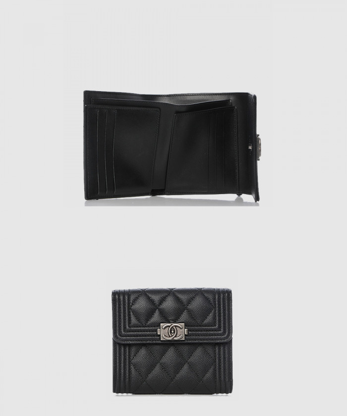 샤넬 보이 컴팩트 반지갑 A80734