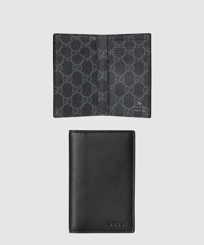 구찌 GG 엠블럼 바이폴드 엠보스 카드 케이스 818953