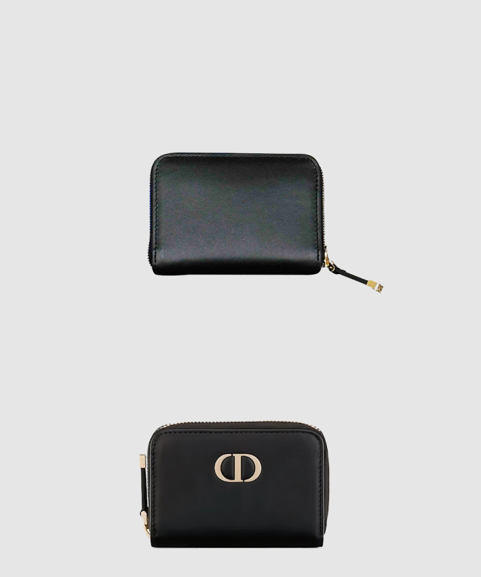 디올 30 Montaigne Voyageur 스몰 지퍼 동전 지갑 S2155