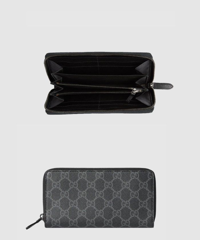 구찌 GG 엠블럼 지퍼 아라운드 지갑 821207