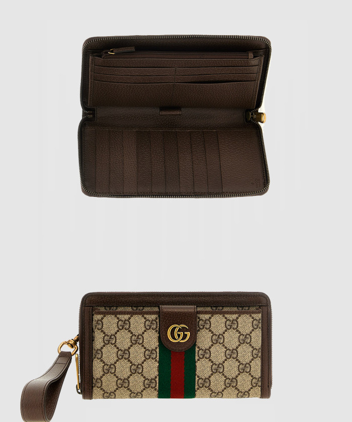 구찌 로고 반지갑 676238