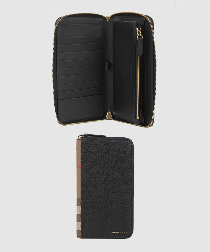 버버리 체크 지퍼 머니클립 39961931